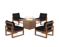 Thumbnail for Trex Eastport Modular 5-Piece Deep Seating Set with Yacht Club Fire Pit Table