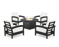 Thumbnail for Trex Rockport 5-Piece Deep Seating Set with Round Fire Pit Table