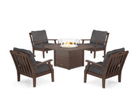 Thumbnail for Trex Yacht Club 5-Piece Deep Seating Set with Fire Pit Table
