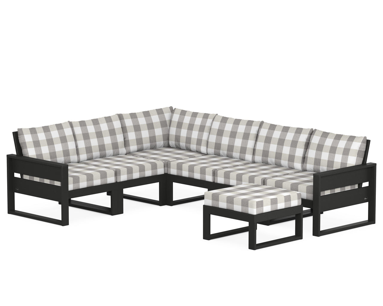 Trex Eastport 6-Piece Sectional with Ottoman
