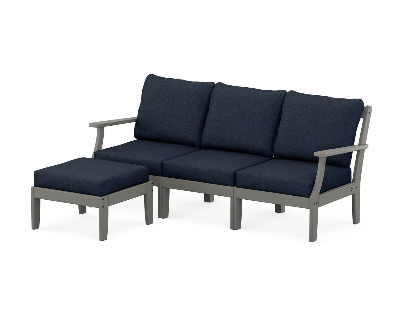 Trex Yacht Club Modular 4-Piece Deep Seating Set with Ottoman
