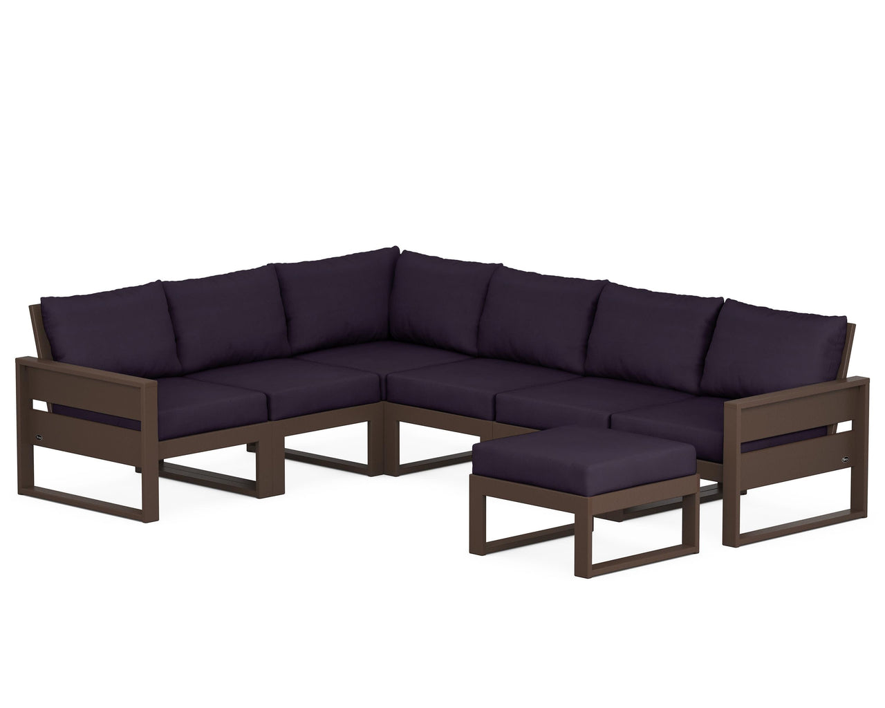 Trex Eastport 6-Piece Sectional with Ottoman