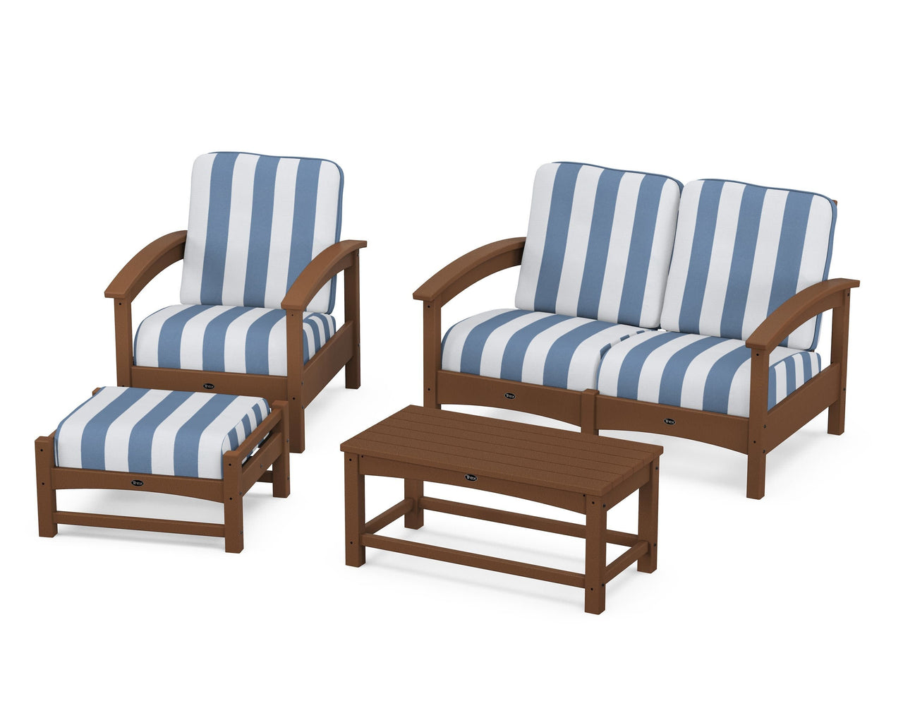 Trex Rockport 4-Piece Deep Seating Conversation Group