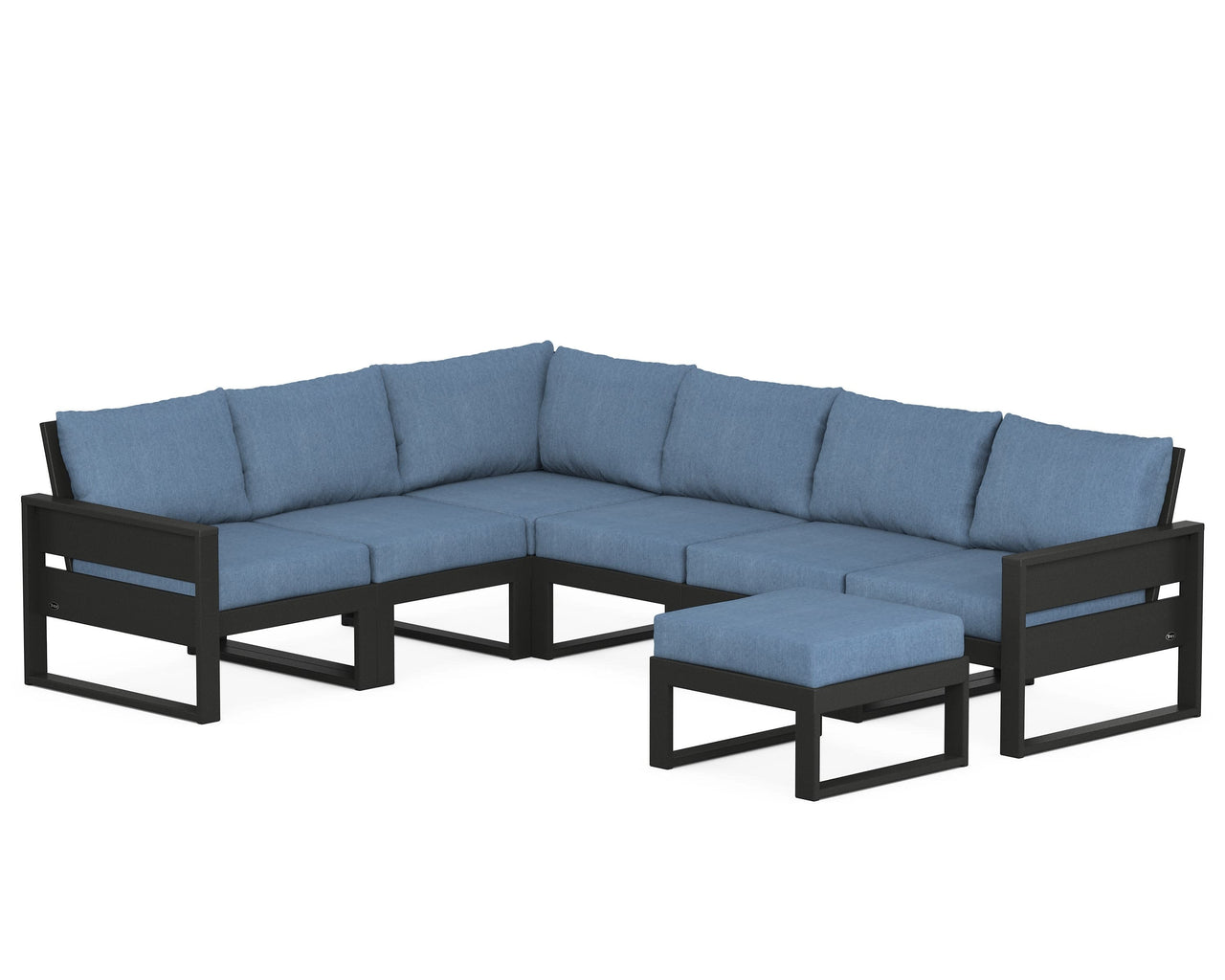 Trex Eastport 6-Piece Sectional with Ottoman