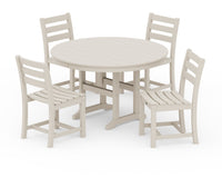 Thumbnail for Trex Monterey Bay 5-Piece Round Side Chair Dining Set - Sand Castle