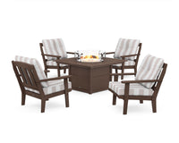 Thumbnail for Trex Cape Cod 5-Piece Deep Seating Set with Fire Pit Table