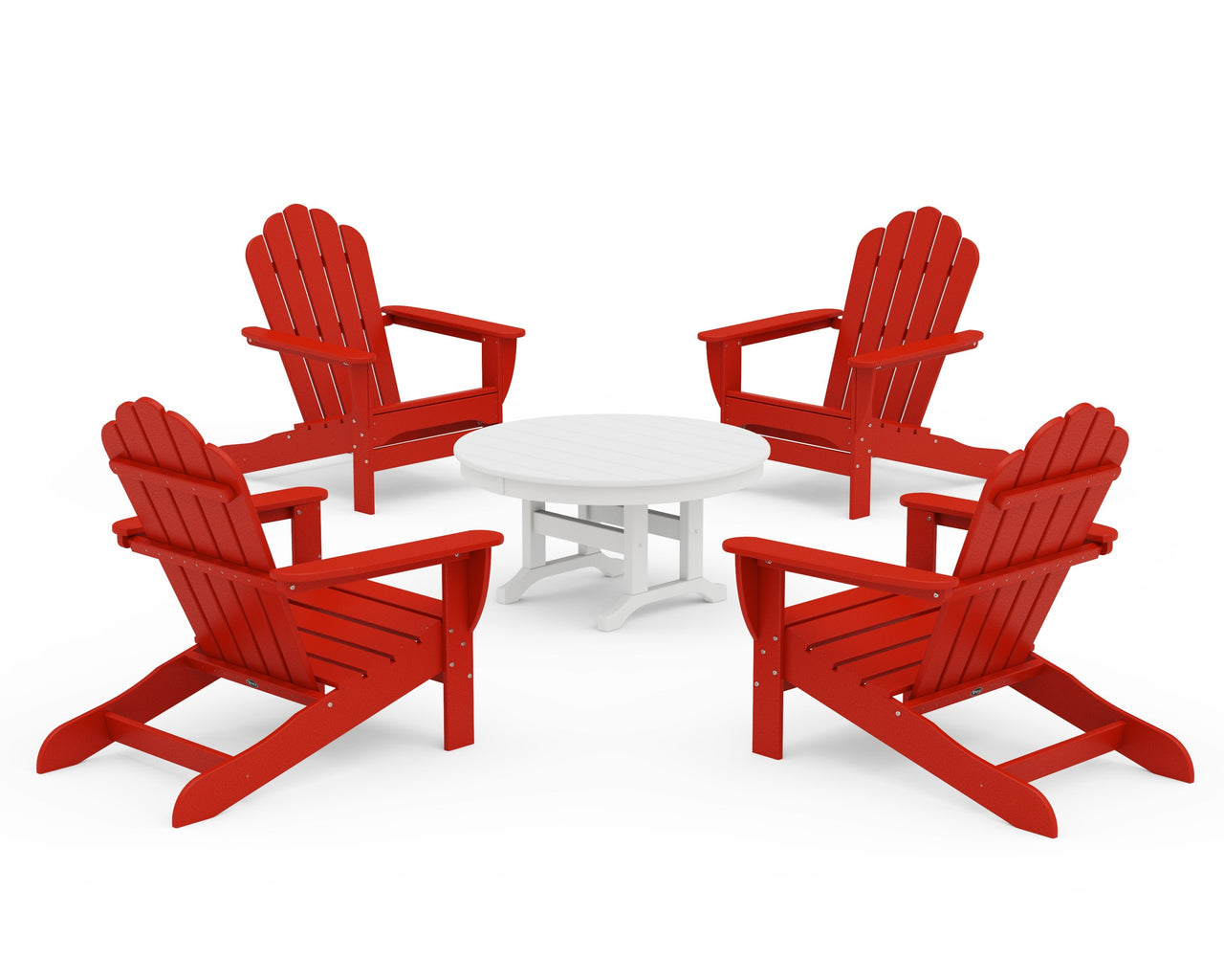 Trex 5-Piece Monterey Bay Oversized Adirondack Chair Conversation Group