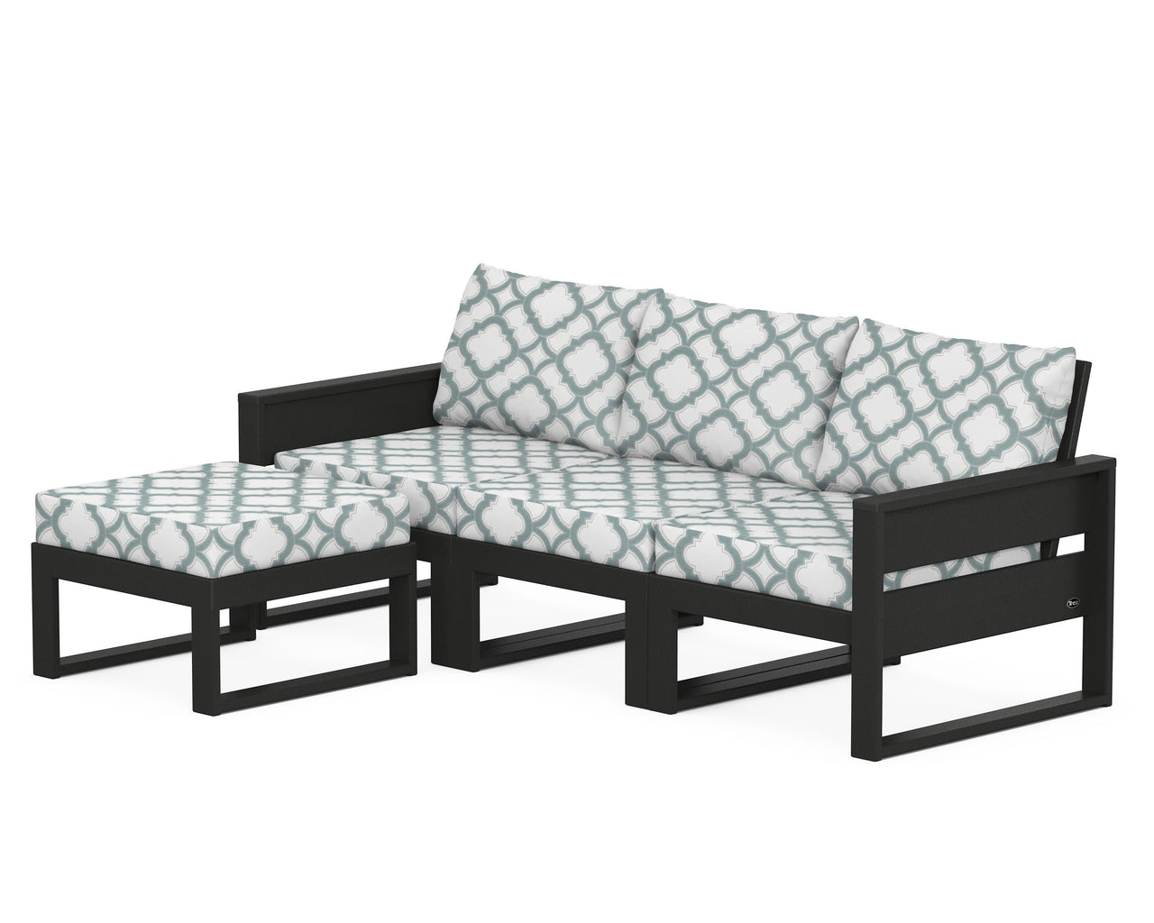 Trex Eastport 4- Piece Sectional with Ottoman