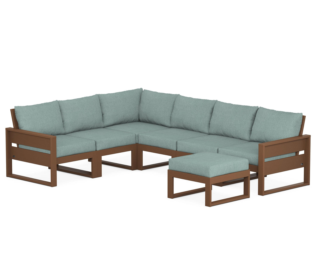 Trex Eastport 6-Piece Sectional with Ottoman