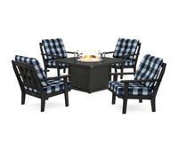 Thumbnail for Trex Cape Cod 5-Piece Deep Seating Set with Fire Pit Table