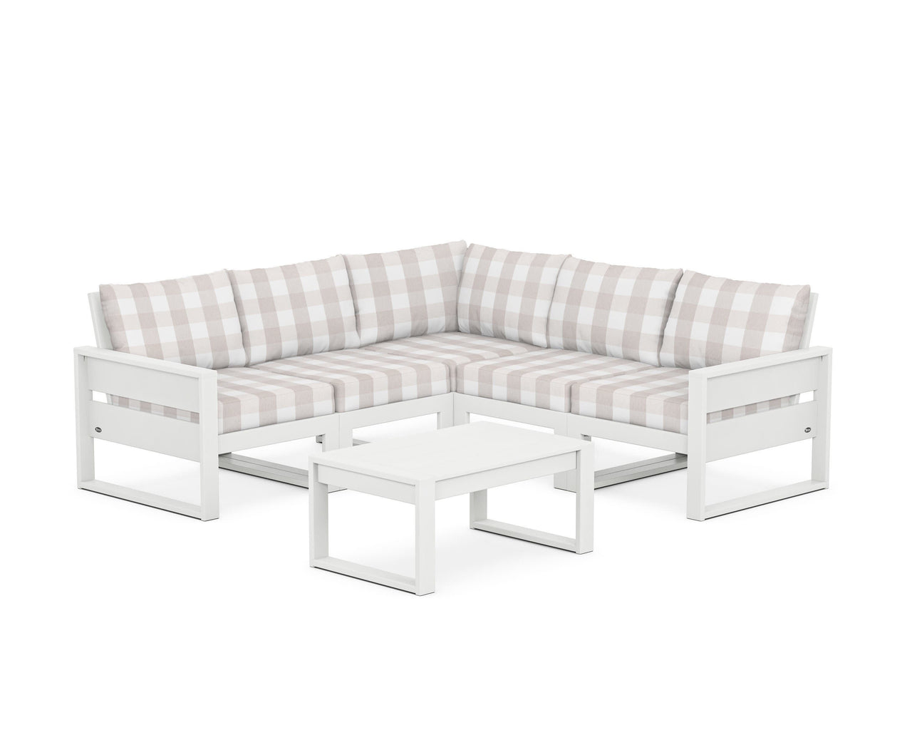 Trex Eastport 6-Piece Deep Seating Sectional + Coffee Table Set