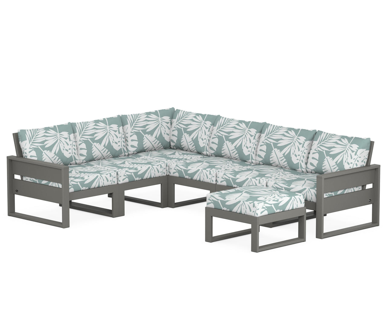 Trex Eastport 6-Piece Sectional with Ottoman
