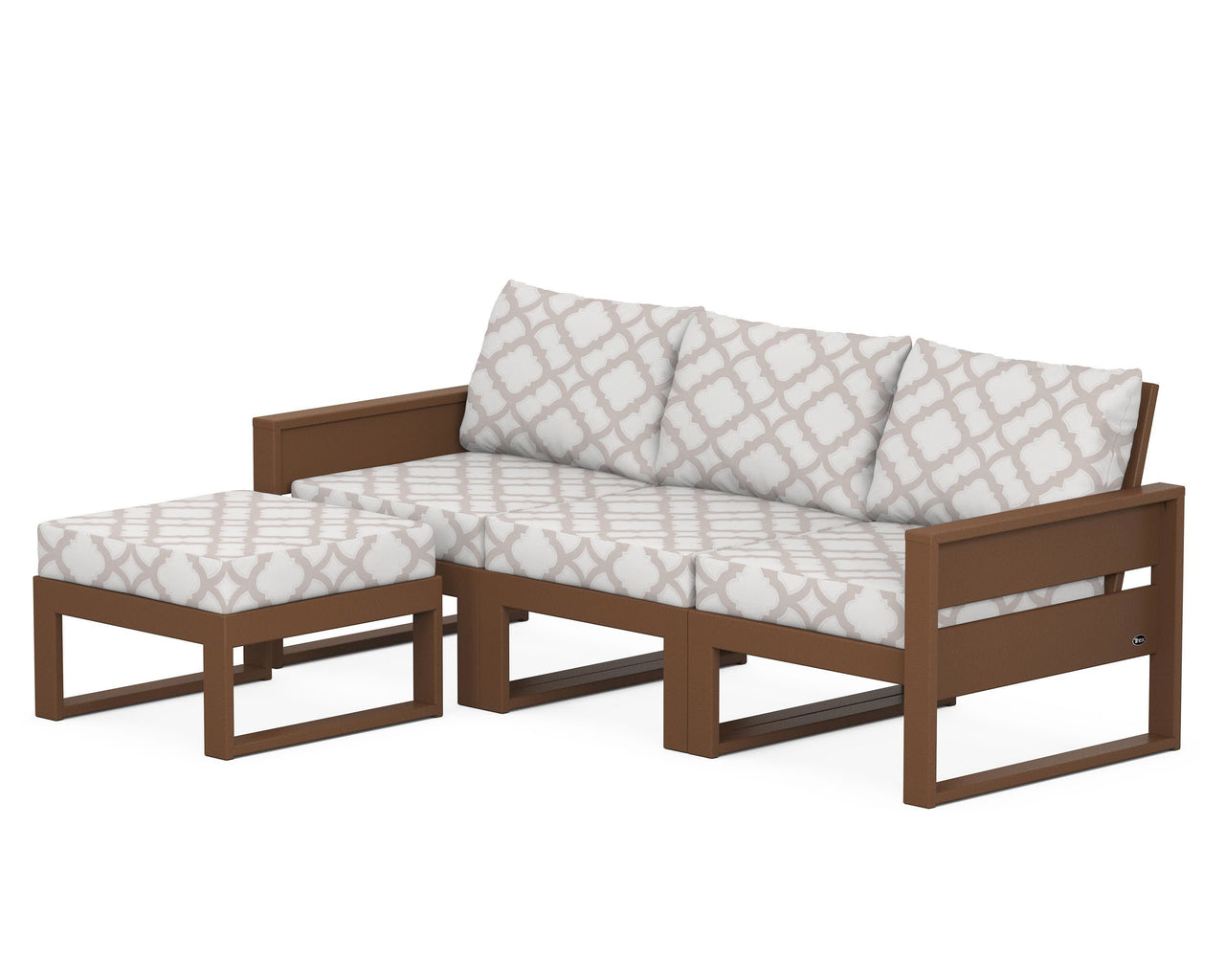 Trex Eastport 4- Piece Sectional with Ottoman