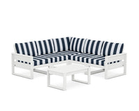 Thumbnail for Trex Eastport 6-Piece Deep Seating Sectional + Coffee Table Set