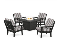 Thumbnail for Trex Cape Cod 5-Piece Deep Seating Set with Fire Pit Table