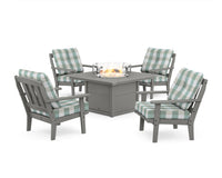 Thumbnail for Trex Cape Cod 5-Piece Deep Seating Set with Fire Pit Table