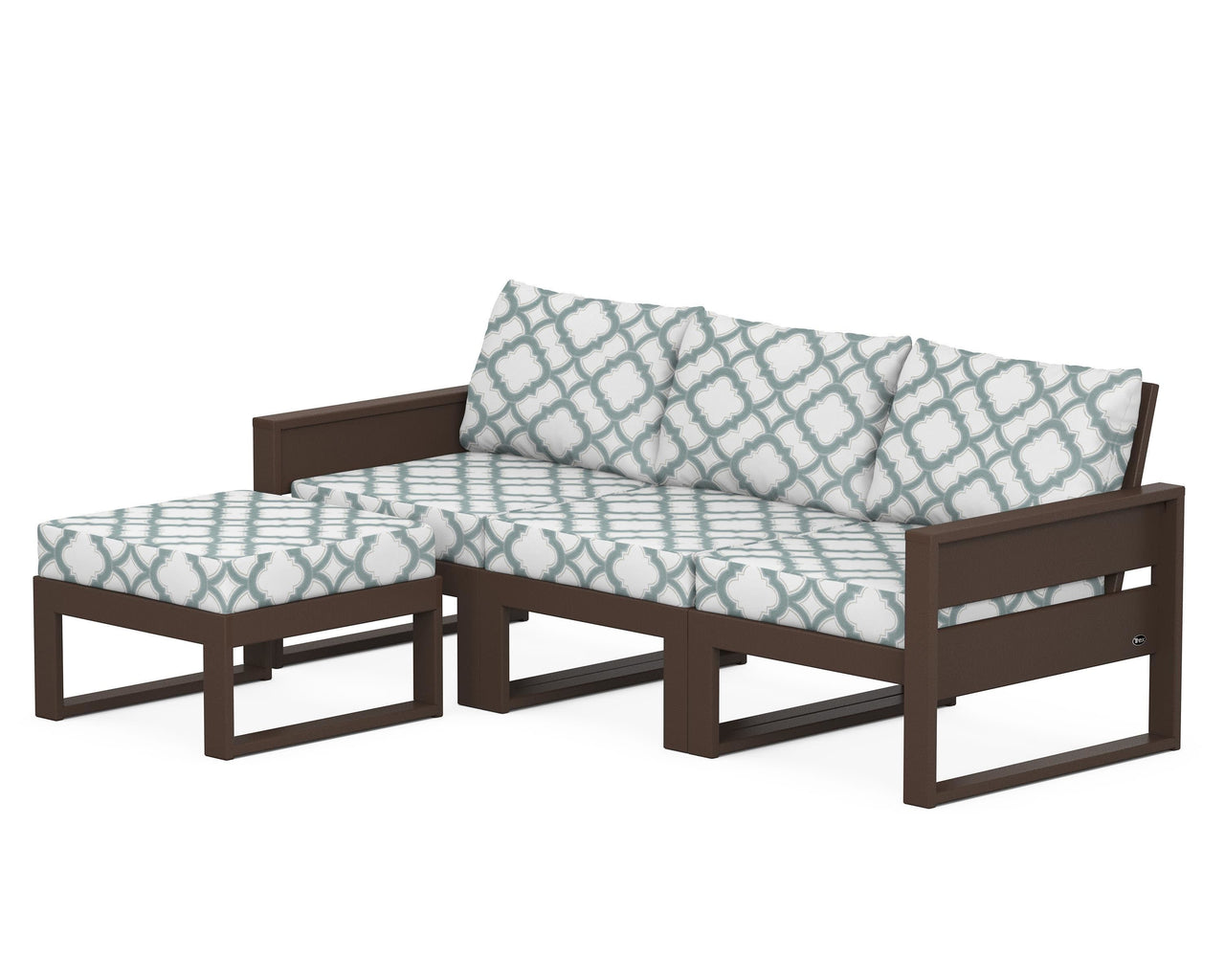 Trex Eastport 4- Piece Sectional with Ottoman