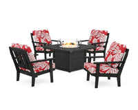 Thumbnail for Trex Cape Cod 5-Piece Deep Seating Set with Fire Pit Table