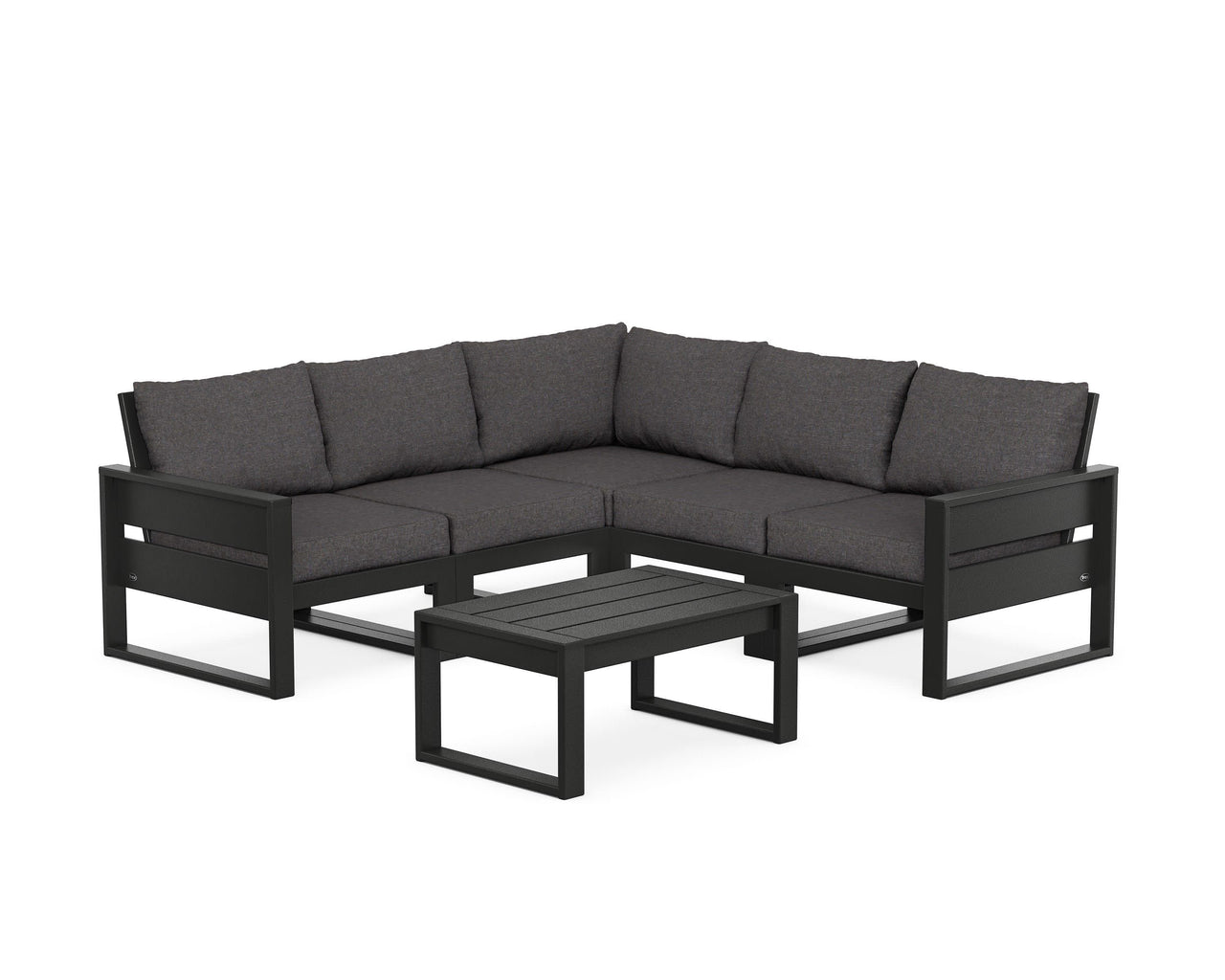 Trex Eastport 6-Piece Deep Seating Sectional + Coffee Table Set
