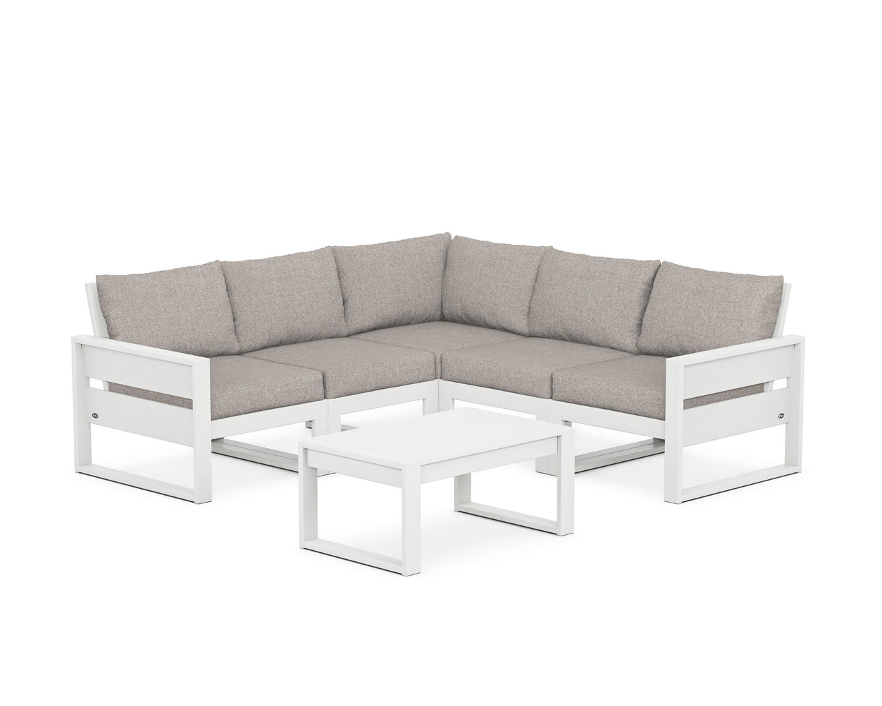 Trex Eastport 6-Piece Deep Seating Sectional + Coffee Table Set