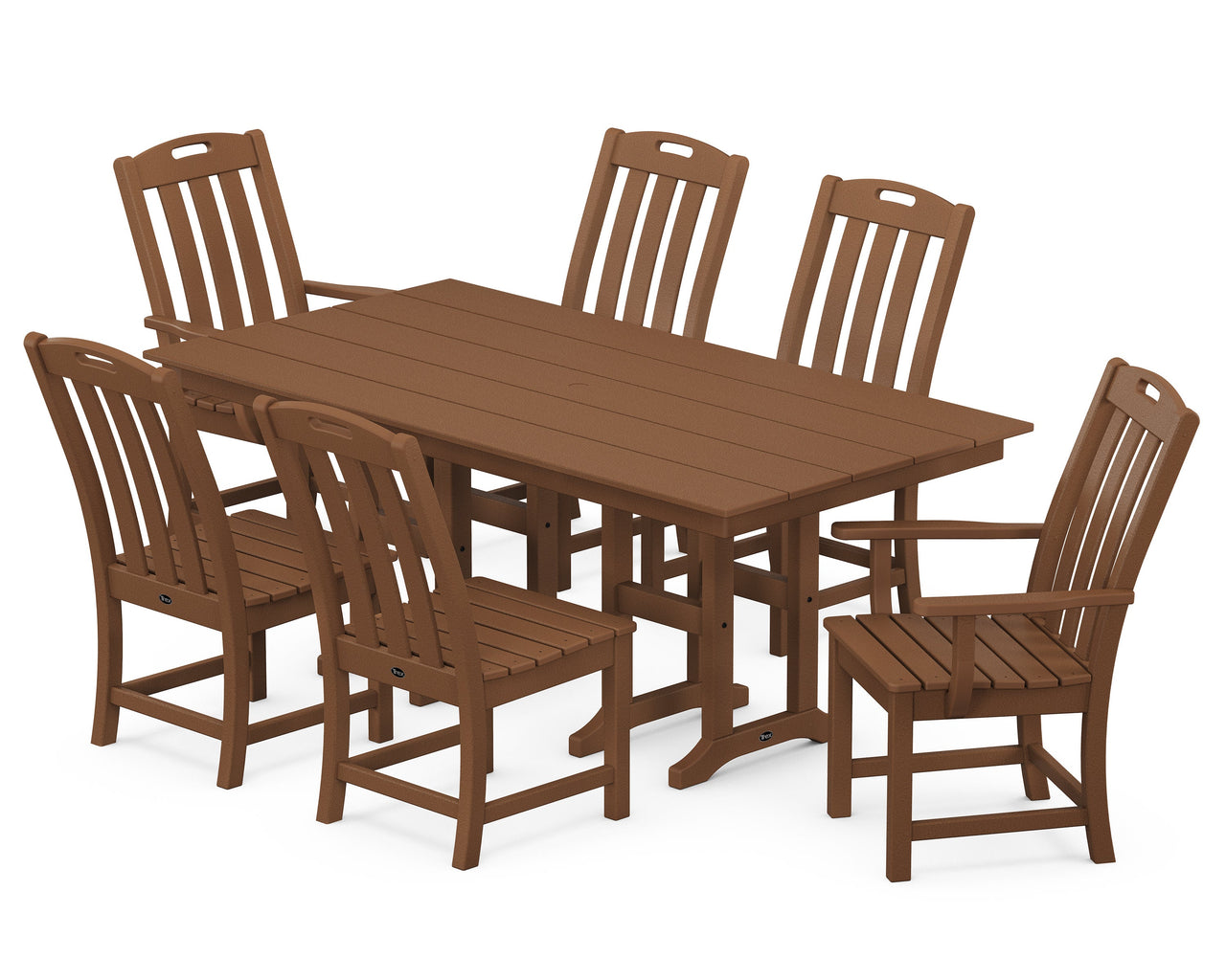 Trex Yacht Club 7-Piece Farmhouse Dining Set