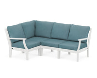 Thumbnail for Trex Yacht Club Modular 4-Piece Deep Seating Set