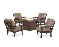 Thumbnail for Trex Cape Cod 5-Piece Deep Seating Set with Fire Pit Table