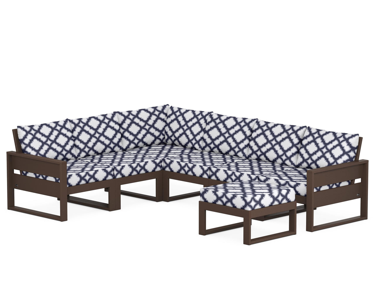 Trex Eastport 6-Piece Sectional with Ottoman