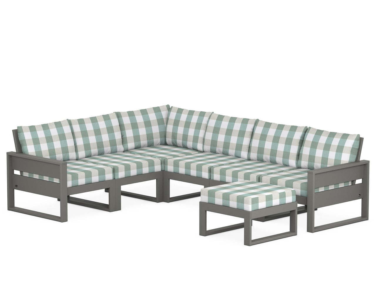 Trex Eastport 6-Piece Sectional with Ottoman