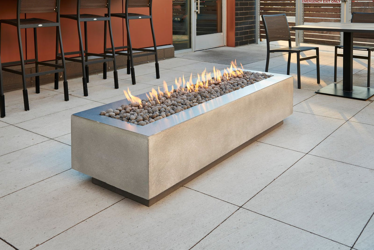 Natural Grey Cove 54" Linear Gas Fire TableCV-54