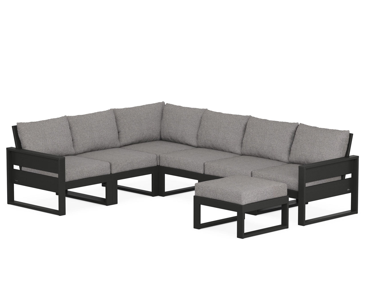 Trex Eastport 6-Piece Sectional with Ottoman