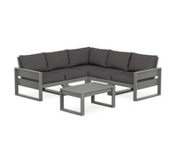 Thumbnail for Trex Eastport 6-Piece Deep Seating Sectional + Coffee Table Set