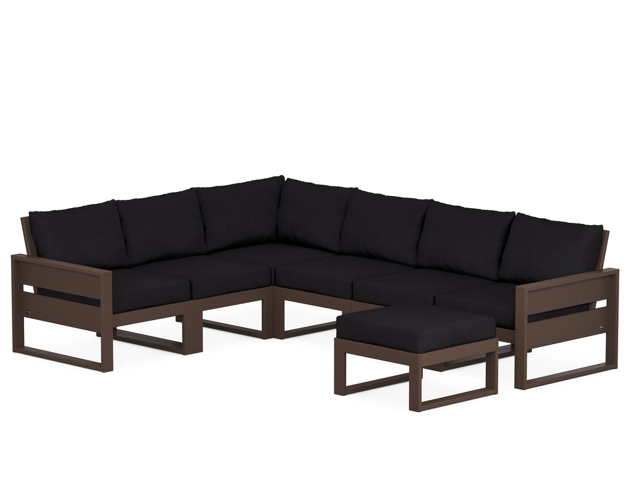 Trex Eastport 6-Piece Sectional with Ottoman