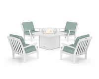 Thumbnail for Trex Yacht Club 5-Piece Deep Seating Set with Fire Pit Table