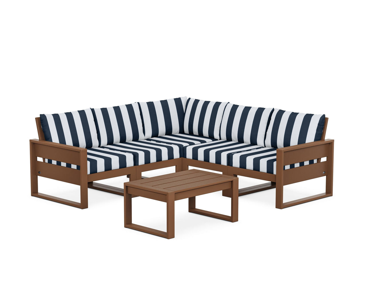 Trex Eastport 6-Piece Deep Seating Sectional + Coffee Table Set