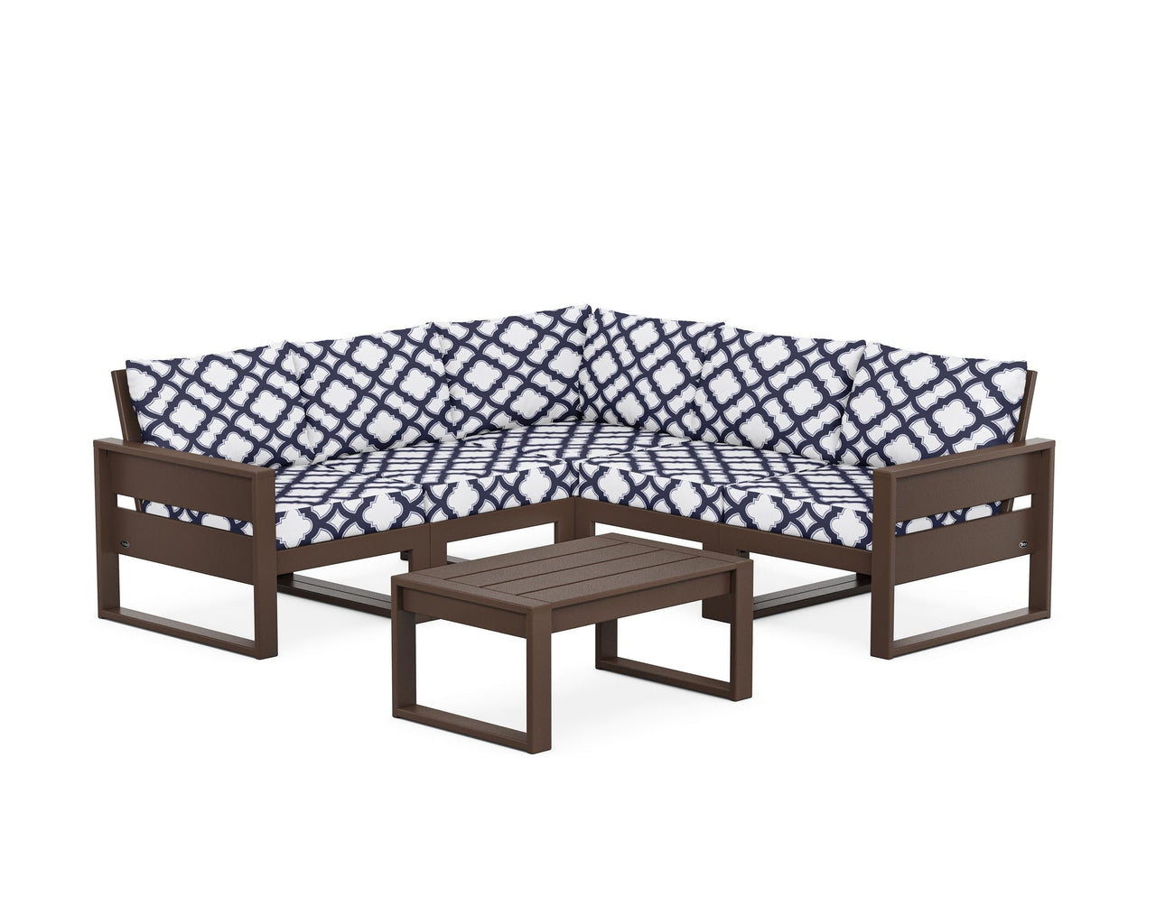 Trex Eastport 6-Piece Deep Seating Sectional + Coffee Table Set