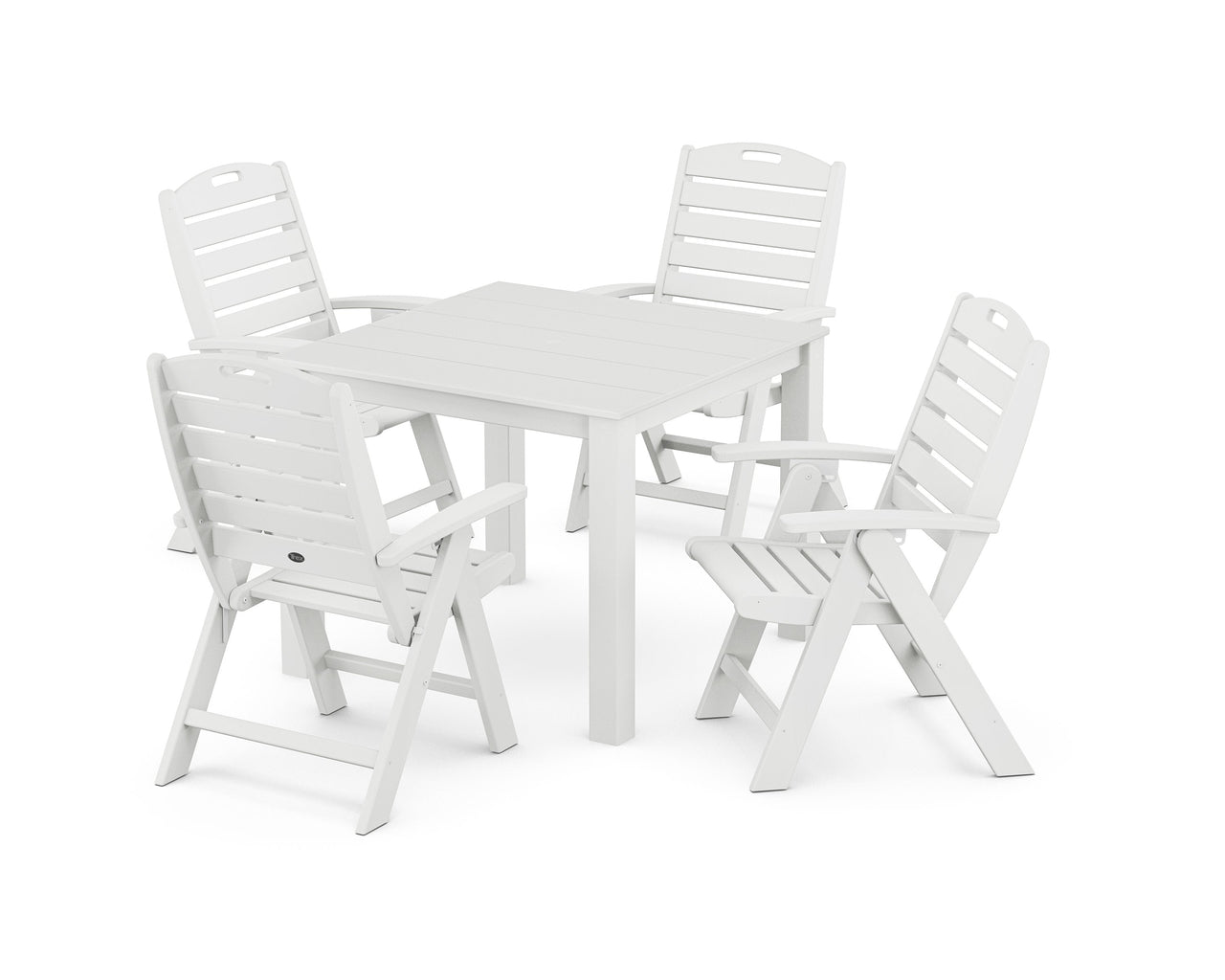 Trex Yacht Club Highback Chair 5-Piece Parsons Dining Set