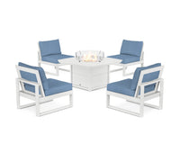 Thumbnail for Trex Eastport Modular 5-Piece Deep Seating Set with Yacht Club Fire Pit Table