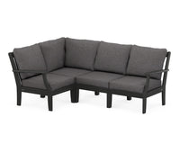 Thumbnail for Trex Yacht Club Modular 4-Piece Deep Seating Set
