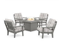 Thumbnail for Trex Cape Cod 5-Piece Deep Seating Set with Fire Pit Table