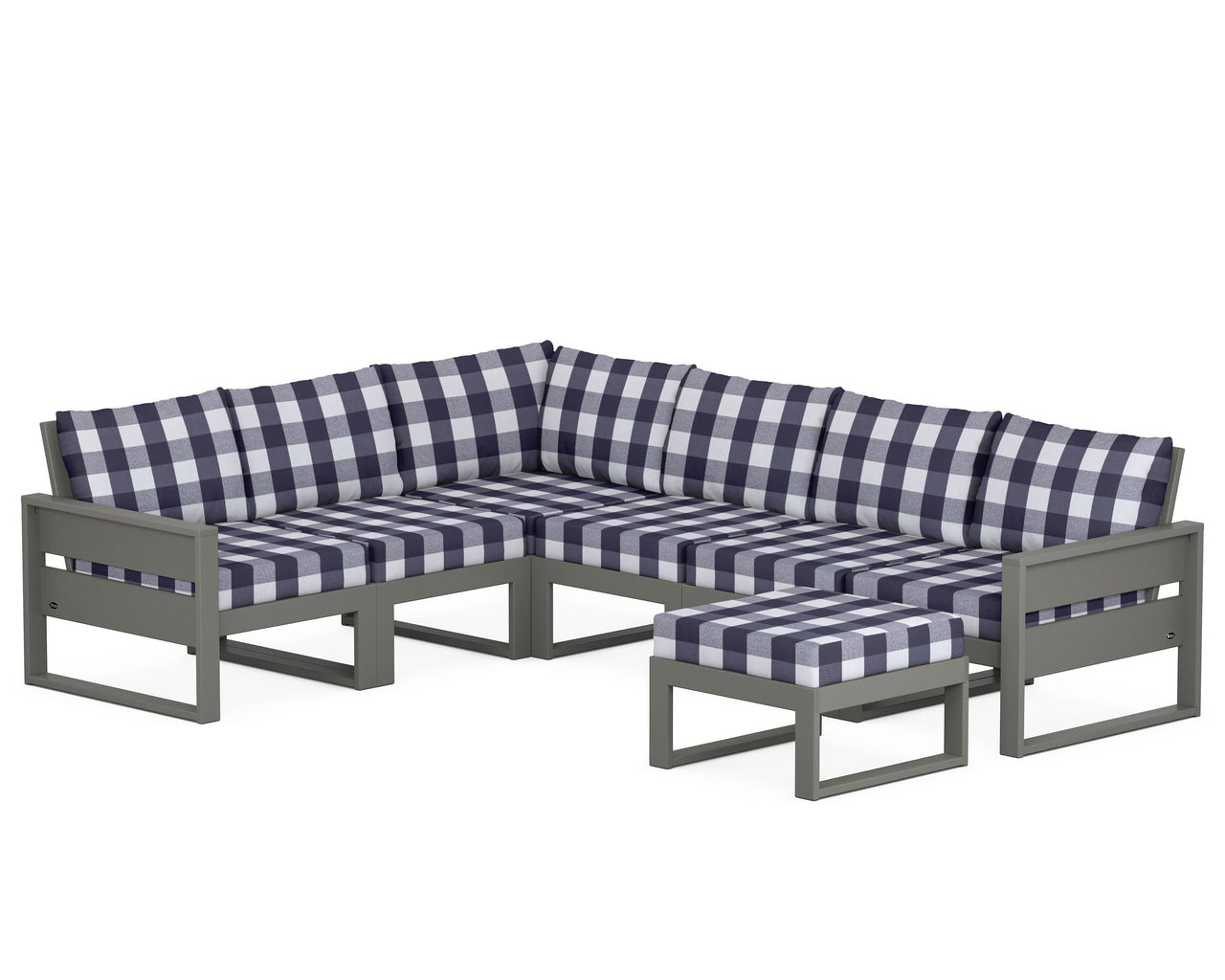 Trex Eastport 6-Piece Sectional with Ottoman