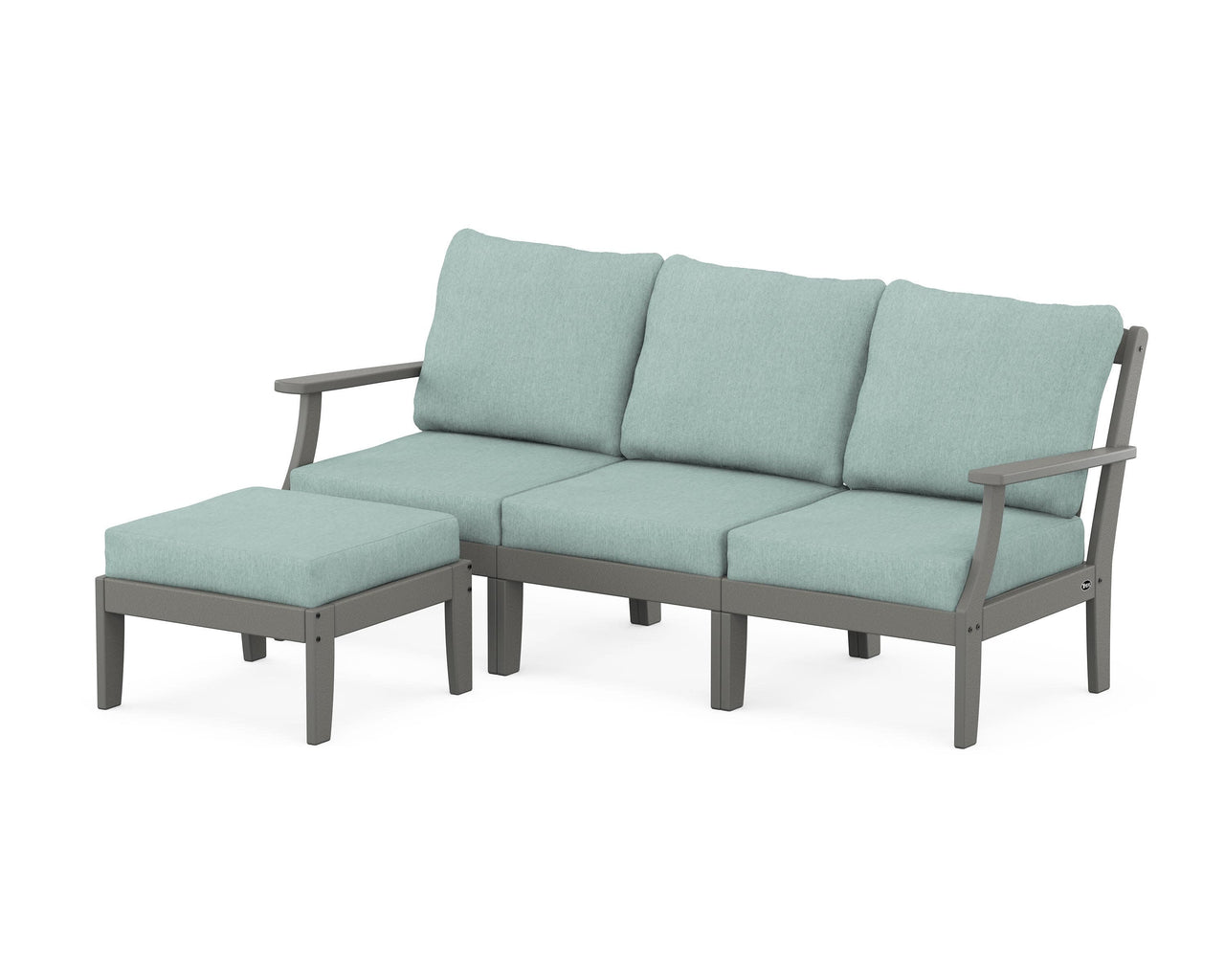 Trex Yacht Club Modular 4-Piece Deep Seating Set with Ottoman