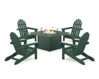 Thumbnail for Trex Cape Cod Adirondack 5-Piece Set with Square Fire Pit Table