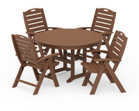 Thumbnail for Trex Yacht Club Highback 5-Piece Round Dining Set