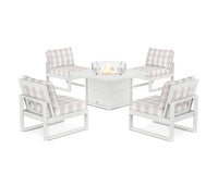 Thumbnail for Trex Eastport Modular 5-Piece Deep Seating Set with Yacht Club Fire Pit Table