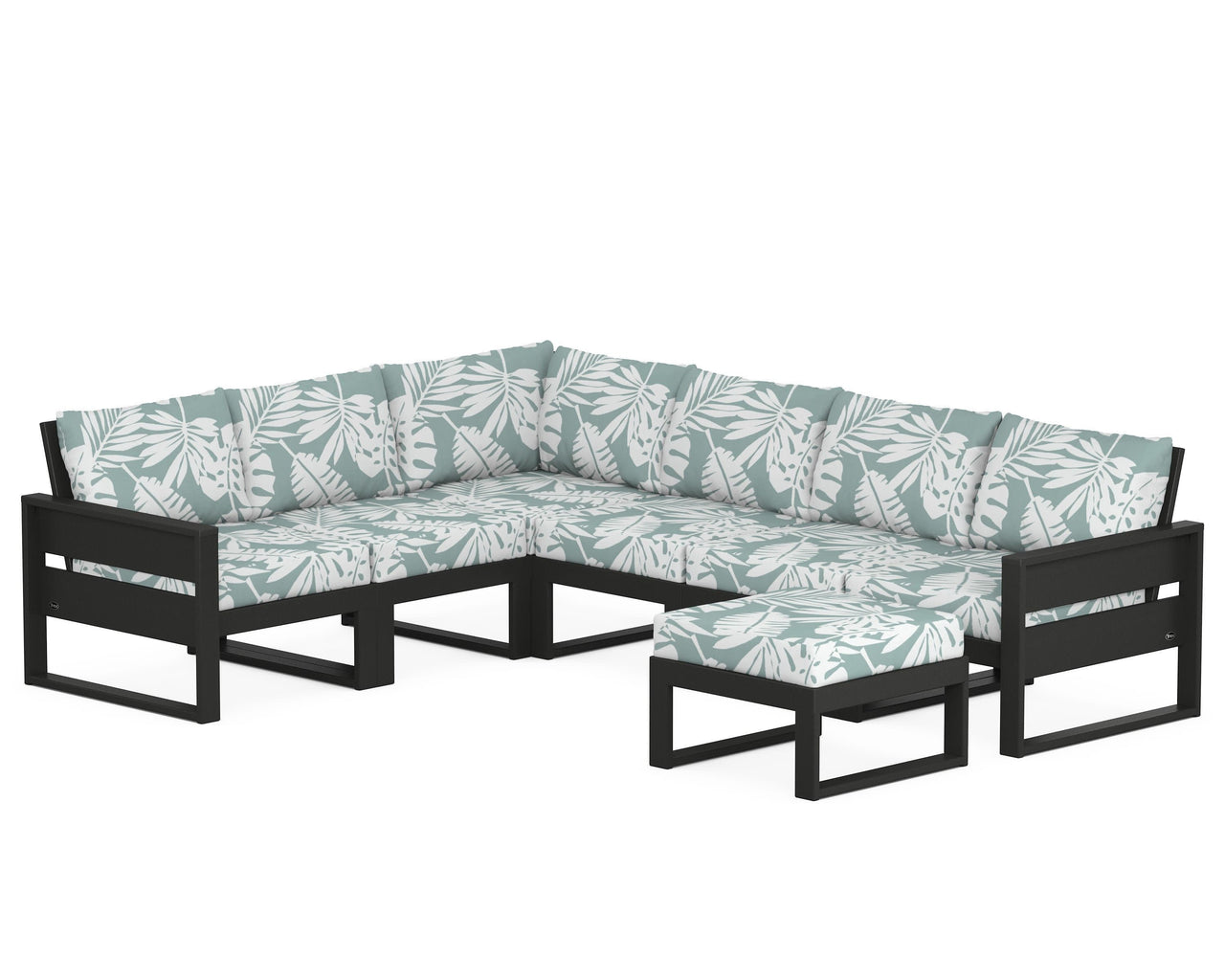 Trex Eastport 6-Piece Sectional with Ottoman