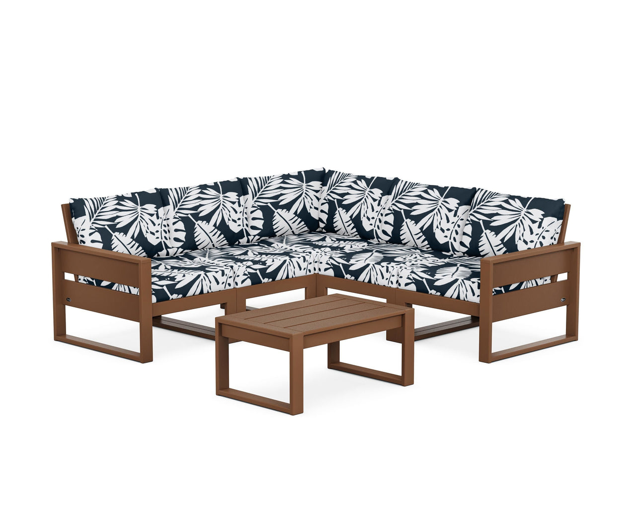 Trex Eastport 6-Piece Deep Seating Sectional + Coffee Table Set