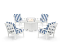 Thumbnail for Trex Yacht Club 5-Piece Deep Seating Set with Fire Pit Table