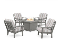 Thumbnail for Trex Cape Cod 5-Piece Deep Seating Set with Fire Pit Table