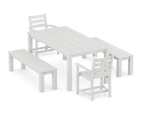 Thumbnail for Trex Monterey Bay 5-Piece Parsons Dining Set with Benches